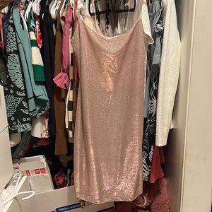 Q shimmery pink dress
